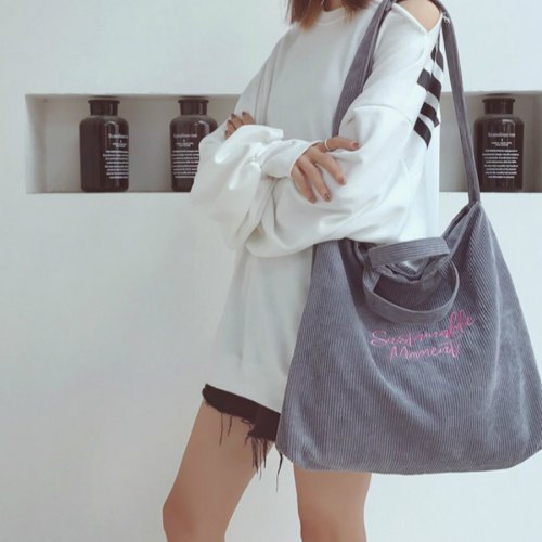 レディース コーデュロイ バッグ トートバッグ レディース ショルダーバッグかわいい おしゃれ 通学 おすすめ 大人気 人気 トートバック 旅行 ベストストア Beststore D Fashion