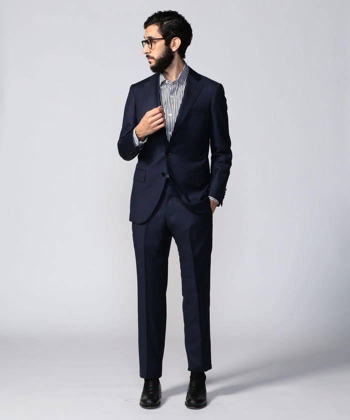 セール 30%OFF】Super170'sウールシルクツイル 段返り3Bスーツ セール 30%OFF】Super170'sウールシルクツイル 段返り3Bスーツ