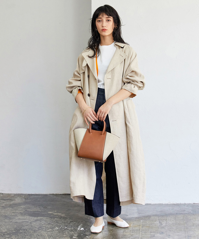 セール 70%OFF】リネントレンチコート(502864307) | アダム エ ロペ セール 70%OFF】リネントレンチコート(502864307) | アダム エ ロペ