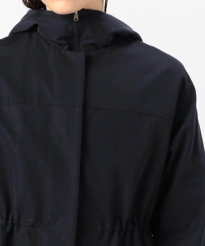セール 50%OFF】グログラン ダウンライナー付きフーデッドコート