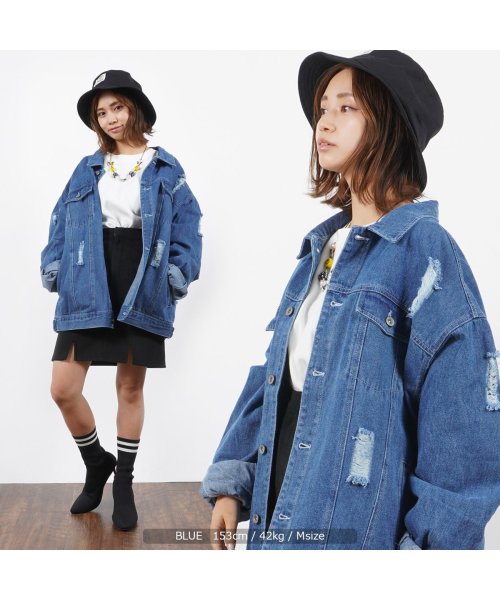 セール10 Off カップル お揃い 長袖 ペアルック 韓国ファッション 秋冬 お揃いコーデ リンクコーデ 男女 ペア 服 ジージャン ダメージデニム メンズ レディース Gジャン ワンフォークロージング 1111clothing D Fashion