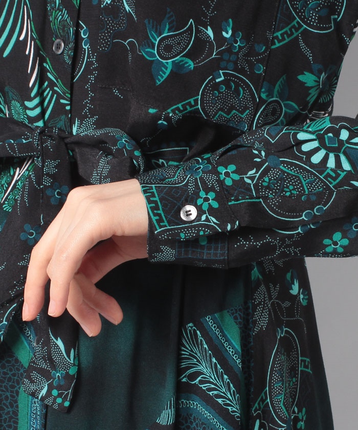 [ Desigual ] トラペーズモデル ペイズリー 半袖 ワンピース Desigual｜Arty flower ショートスリーブワンピース | Rakuten