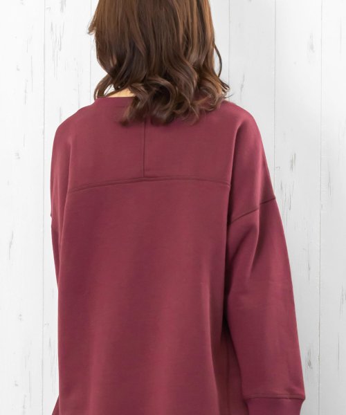 レディース トップス 裏起毛 プルオーバー スウェット 冬コーデ ミリアンデニ Mili An Deni D Fashion