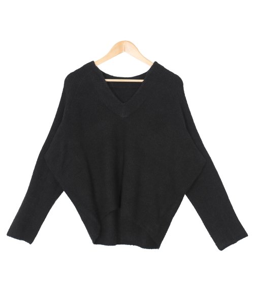 レディース トップス Vネック ラグランスリーブ ニット プルオーバー 冬コーデ ミリアンデニ Mili An Deni D Fashion レディース トップス Vネック ラグランスリーブ ニット プルオーバー 冬コーデ ミリアンデニ Mili An Deni D Fashion