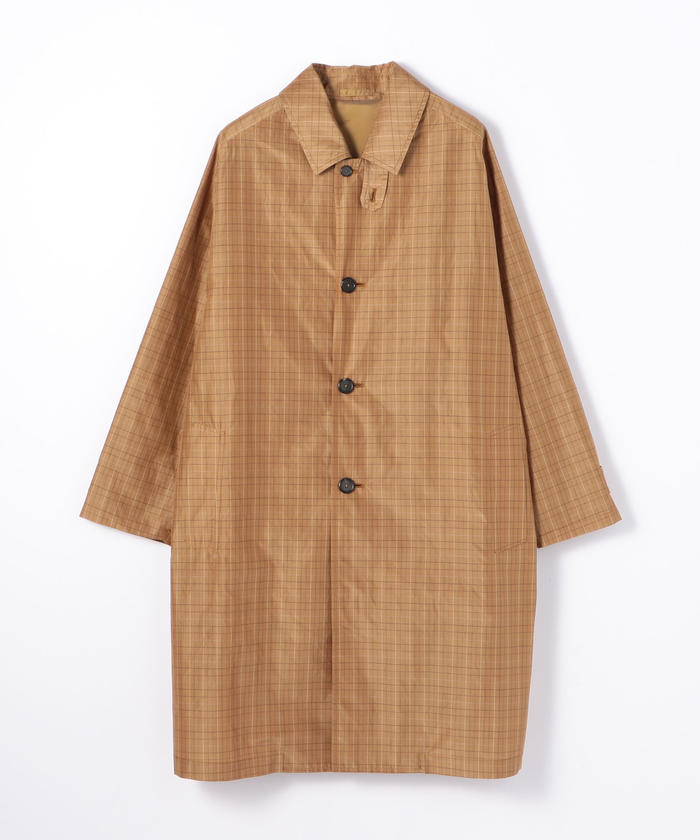 セール 30%OFF】シルクコットンタフタ ステンカラーコート