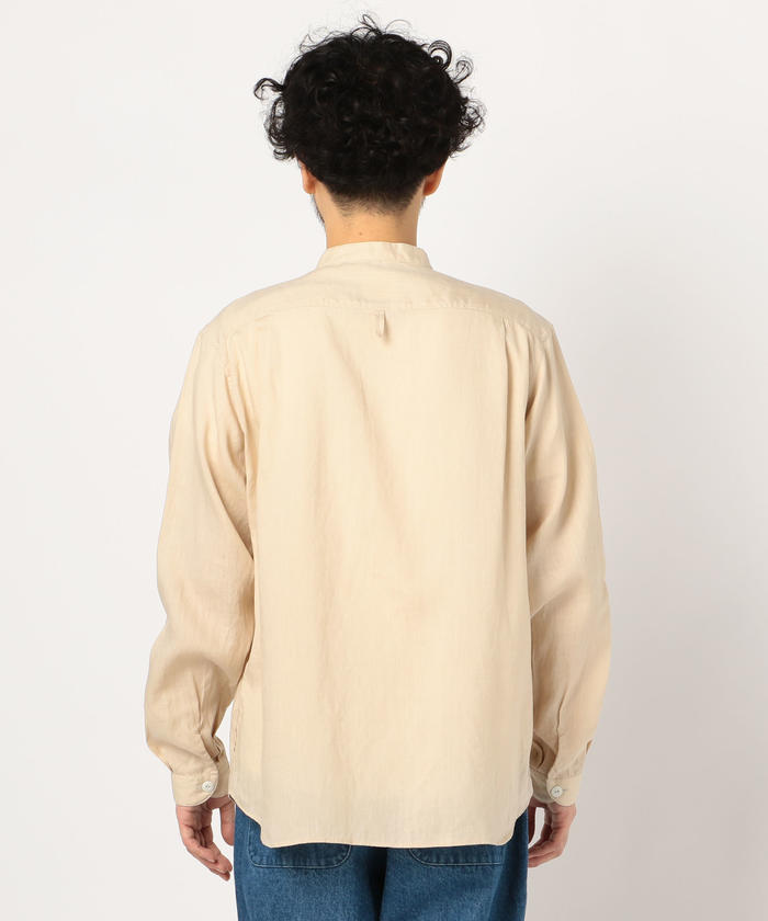DANTON/ダントン】リネンバンドカラーシャツ #JD－3607 KLS