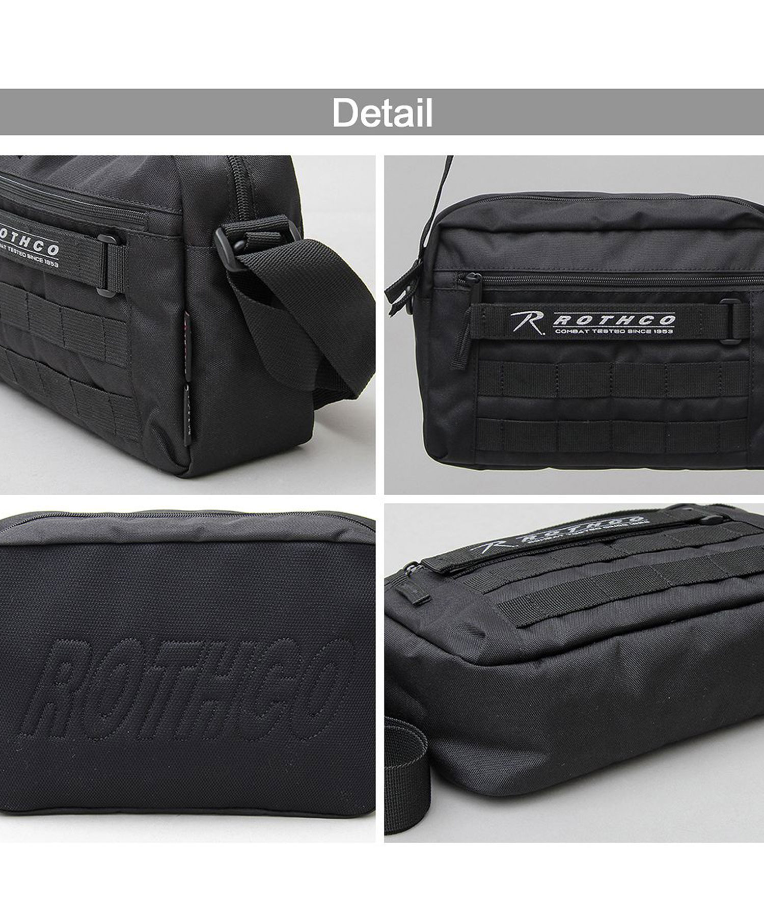 入手困難 即納 ロスコ ROTHCO ミニショルダーバッグ バッグ 黒 ROTHCO ロスコ ショルダーバッグ 斜め掛け ミニショルダーバッグ