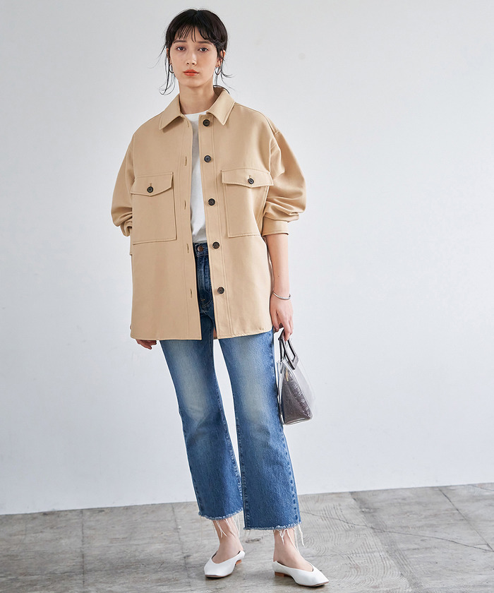 セール 75%OFF】コットンダブルクロスCPOジャケット(502889276
