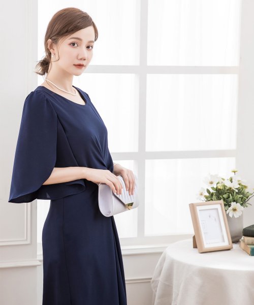 ウエスト絞りデザインワンピースドレス ドレス スター Dress Star D Fashion ウエスト絞りデザインワンピースドレス ドレス スター Dress Star D Fashion
