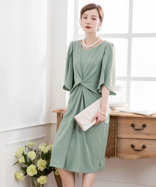 セール30 Off ウエスト絞りデザインワンピースドレス ドレス スター Dress Star D Fashion