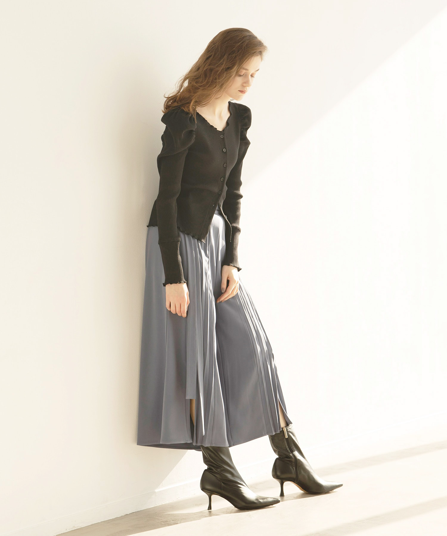 ミエリ インヴァリアント MIELI INVARIANT Center Pleat Slit
