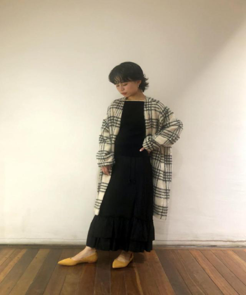 セール 70%OFF】【ドラマ着用】モヘヤシャギーノーカラーコート