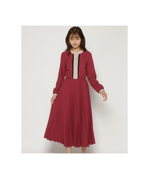 セール 60 Off 長袖ボウタイカラープリーツワンピース 502 レディアゼル Redyazel D Fashion