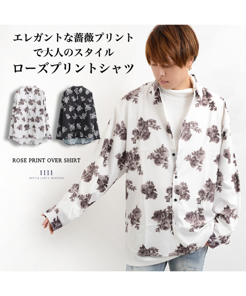 ワンフォークロージング 1111clothing トップス シャツ 柄シャツ
