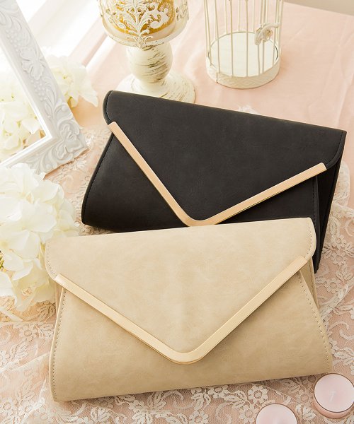結婚式 お呼ばれに使えるパーティーバッグ フェイクレザーパーティークラッチバッグ ドレス スター Dress Star D Fashion