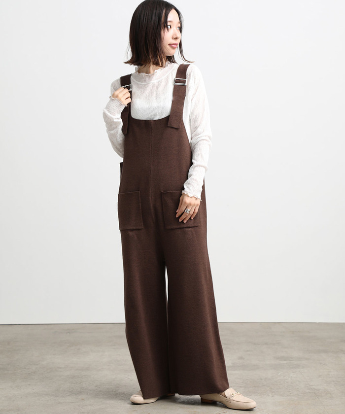 セール 50%OFF】【WEB限定】ニットサロペット(502828995) | ビス セール 50%OFF】【WEB限定】ニットサロペット(502828995) | ビス