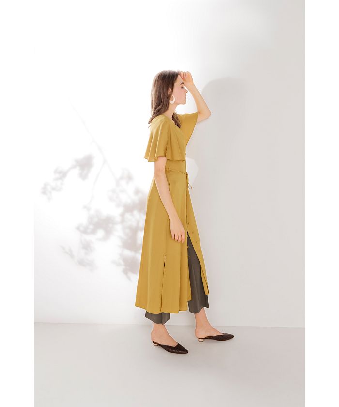 セール 30%OFF】COEL×NIMU フリルギャザーワンピース(502934345