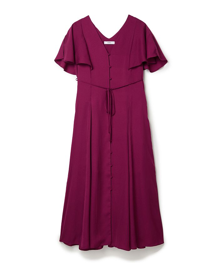 セール 30%OFF】COEL×NIMU フリルギャザーワンピース(502934345