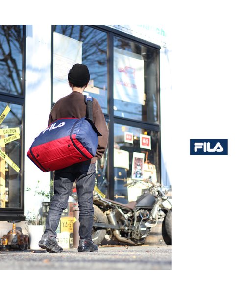 Fila フィラ ボストンバッグ 50l 修学旅行 林間学校 男子 女子 軽量 拡張 かわいい メンズ レディース 3泊 4泊 75 フィラ Fila D Fashion