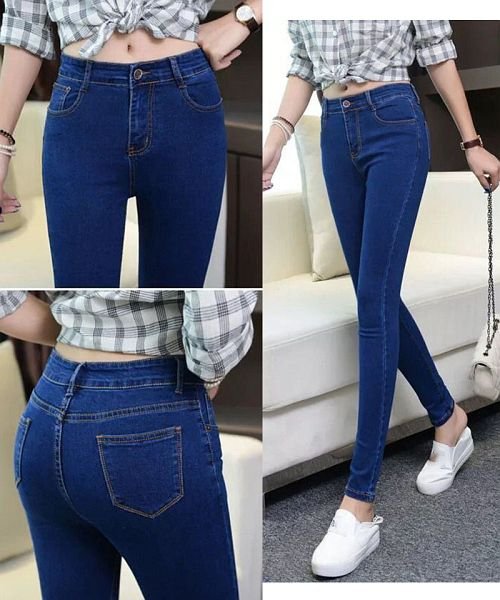 デニムパンツレディース ジーンズ ストレッチ ズボン 美脚効果 ペンシルパンツ ショッピングゴー Shoppinggo D Fashion