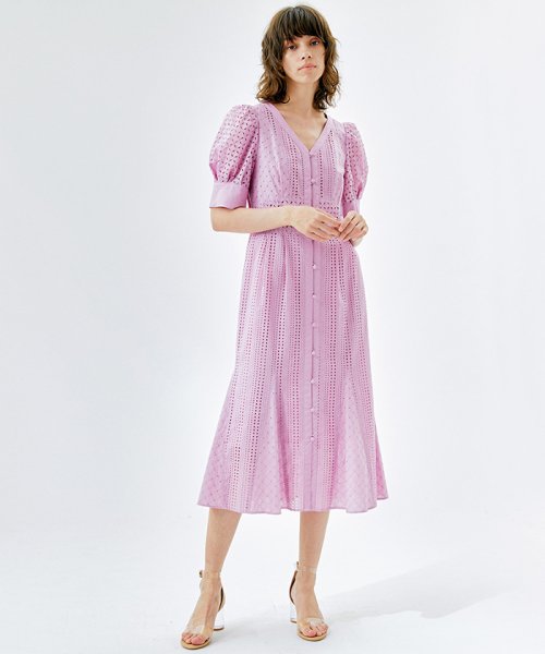セール 60 Off ボタニカルダイレースワンピース ランバンオンブルー Lanvin En Bleu D Fashion