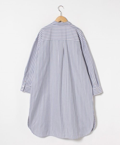 セール 48 Off プラス企画 ストライプ柄コットンチュニックシャツ レリアンプラスハウス Leilian Plus House D Fashion