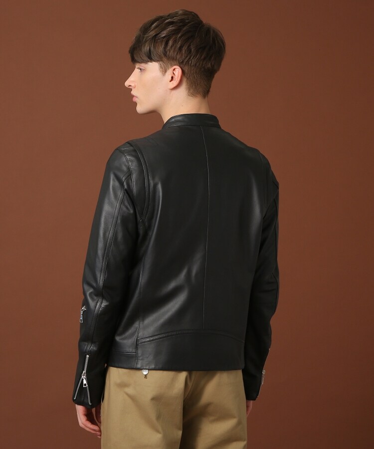DRESSTERIOR XL ブラック シングルライダースジャケット DRESSTERIOR XL ブラック シングルライダースジャケット
