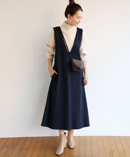 セール ポンチvネックフレアワンピース ジャンパースカート 502975890 アンドミー And Me D Fashion