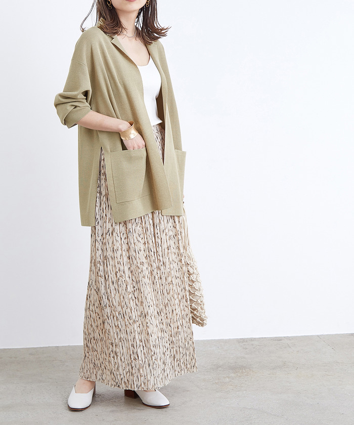 □ETRO□ネイビー□ トリコットニット ジャケット □ アウター