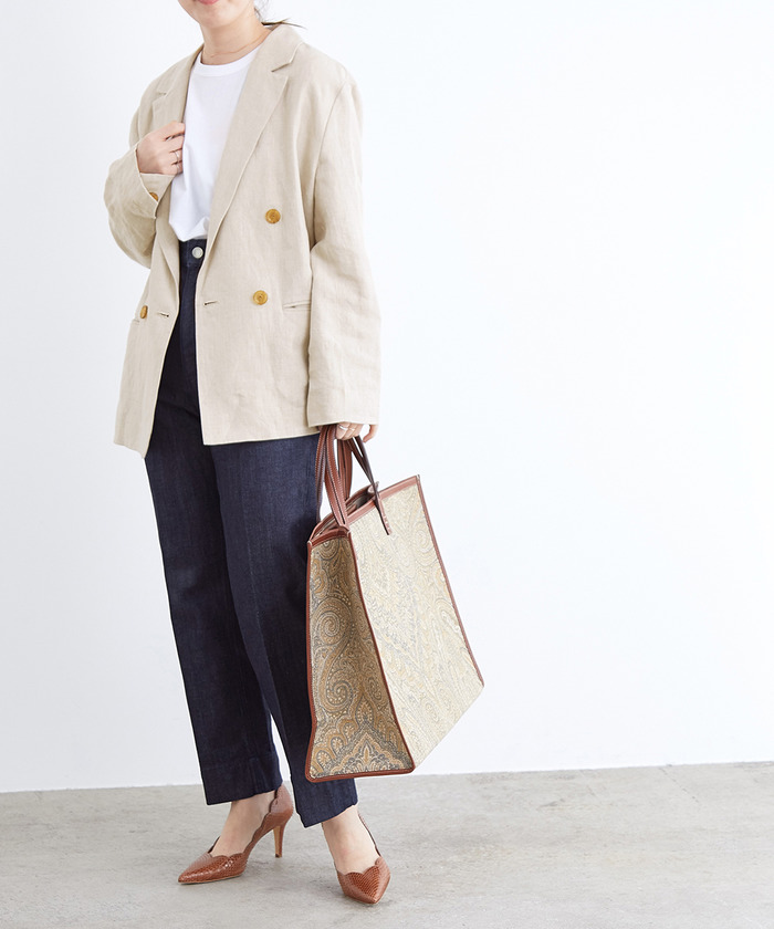 【極美品】ADAM ET ROPE' ルーズダブルブレストジャケット Adam et Rope' - ADAM ET ROPE' ルーズダブルブレストジャケット