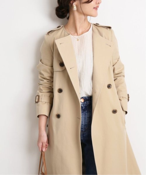 セール ノーカラートレンチコート スローブ イエナ Slobe Iena D Fashion