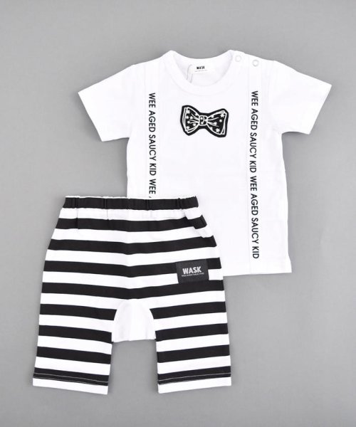 セール Baby蝶ネクタイwプリント ボーダーパンツセット ワスク Wask D Fashion セール Baby蝶ネクタイwプリント ボーダーパンツセット ワスク Wask D Fashion