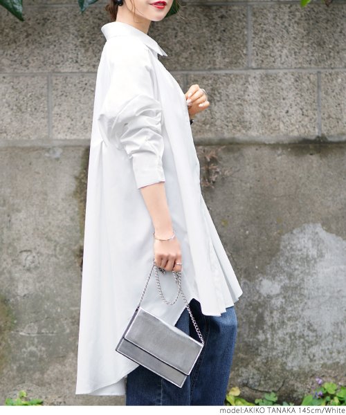 しわになりにくいハリ感シャツワンピース コカ Coca D Fashion しわになりにくいハリ感シャツワンピース コカ Coca D Fashion