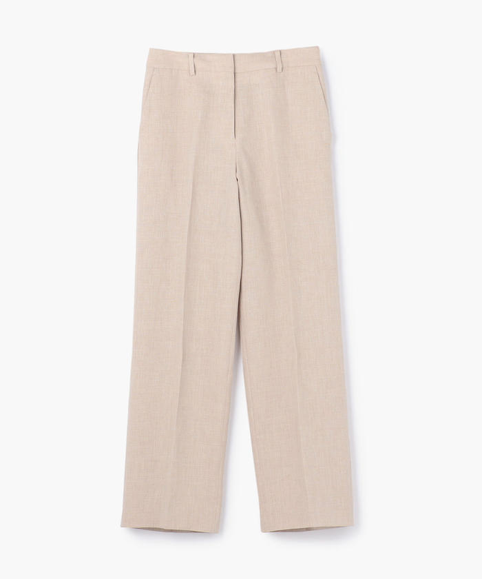 セール 50%OFF】リネンウールシルク センタープレスパンツ