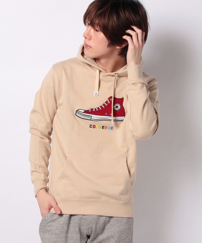 コンバース/イタリア製スウェットパーカー CONVERSE パーカー CONVERSE/コンバース 別注 オーバーサイズ 裏