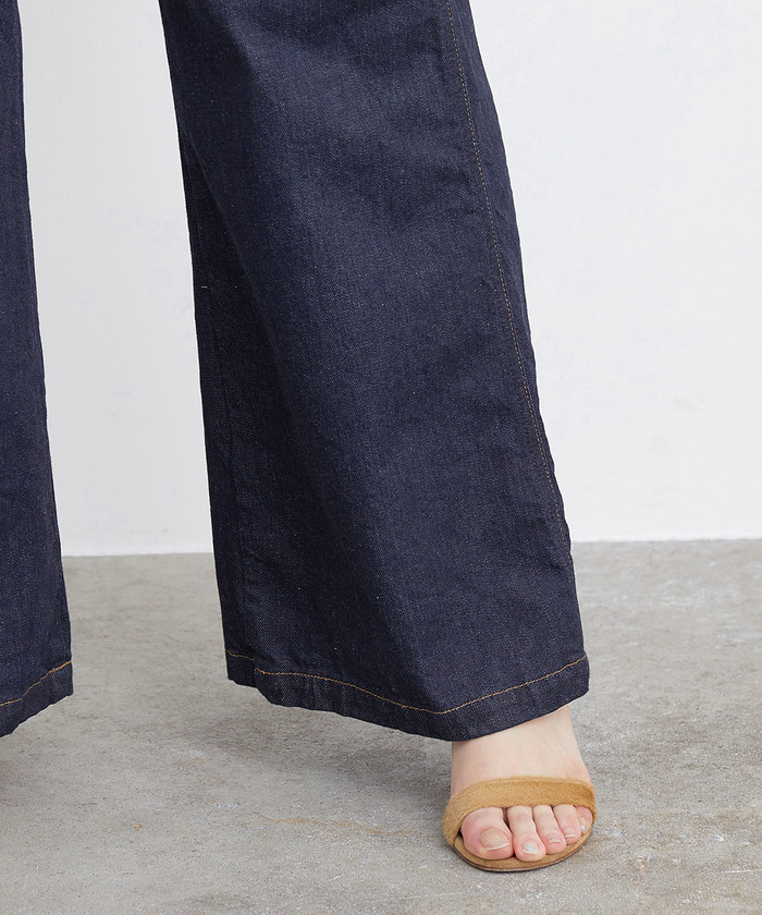 BIG JOHN ADAM ET ROPE ホワイト ワイドパンツ セール 30%OFF】【BIG JOHN for ADAM ET ROPE'】パッチポケット