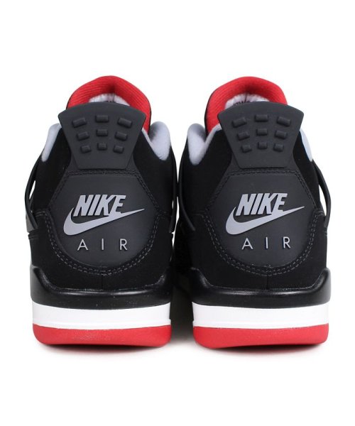 Nike Air Jordan 4 Retro Gs Bred ナイキ エアジョーダン4 レトロ スニーカー レディース ブラック 黒 060 ナイキ Nike D Fashion
