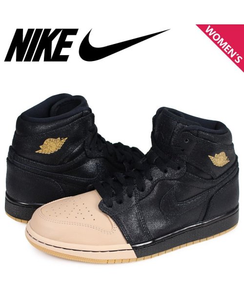 Nike Wmns Air Jordan 1 Retro High ナイキ エアジョーダン1 レトロハイ スニーカー レディース ブラック Ah73 007 ナイキ Nike D Fashion
