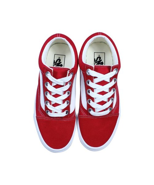 クーポン Vans ヴァンズ オールドスクール スニーカー メンズ レディース バンズ 厚底 Old Skool Os レッド Vn0a3wlyjv6 ヴァンズ Vans D Fashion