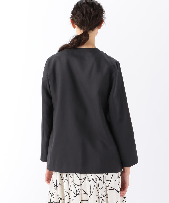 定31900円【トゥモローランド】ドレーププレインウェーブ ノーカラージャケット 楽天市場】【SALE／60%OFF】ドレーププレインウェーブ ノー