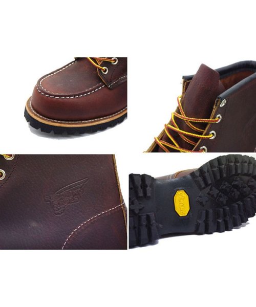 レッドウィング Red Wing ブーツ アイリッシュセッター ラフネック メンズ レディース Roughneck 6inch Boot Dワイズ ダーク ブラ スニークオンラインショップ Sneak Online Shop のショートブーツ ブーティ通販 D Fashion
