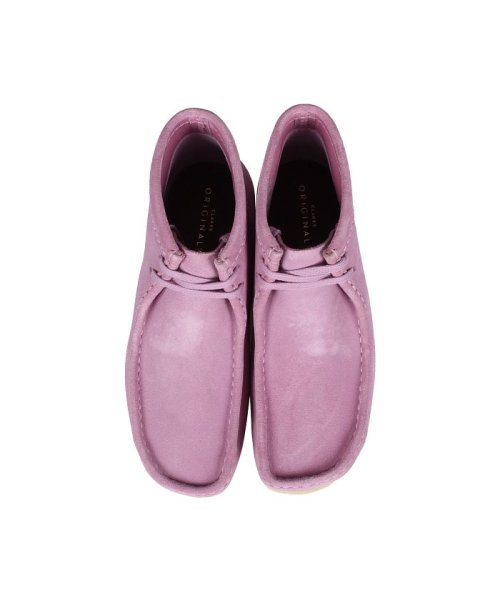 セール クラークス Clarks ワラビー ブーツ メンズ レディース Wallabee スエード ライト パープル クラークス Clarks D Fashion