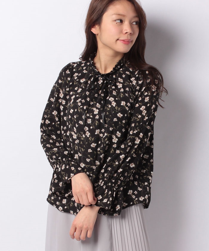 セール 69%OFF】イング INGNI 花柄リボンブラウス(502981646