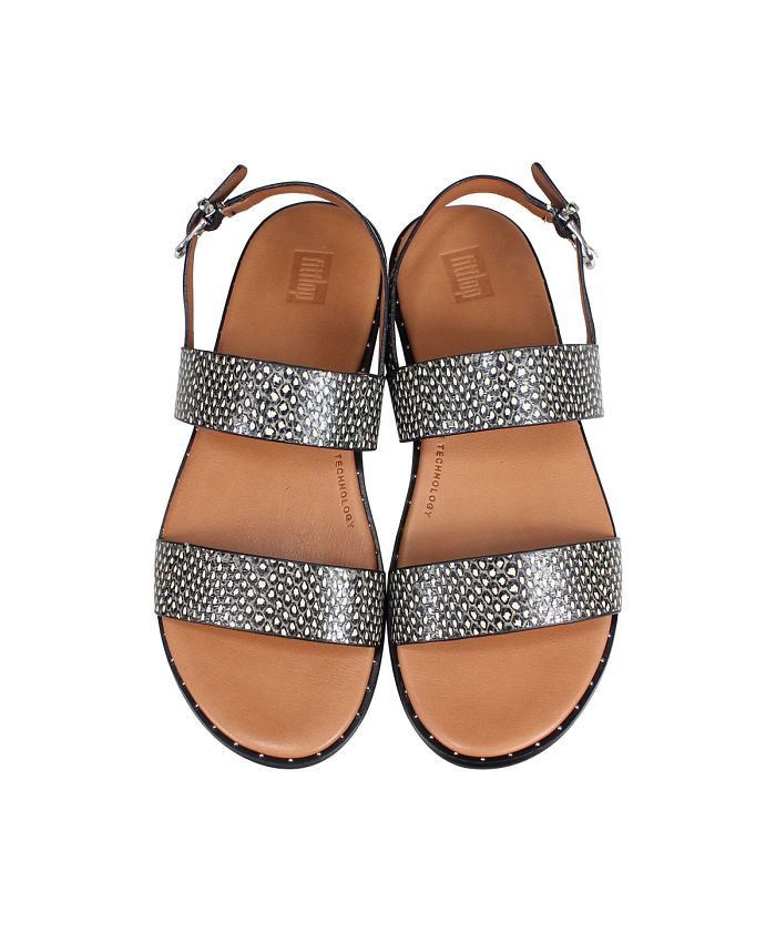 FitFlop Surfer クロス ストラップ サンダル フィットフロップ fitflop SURFF TWO-TONE WEBBING/LEATHER BACK