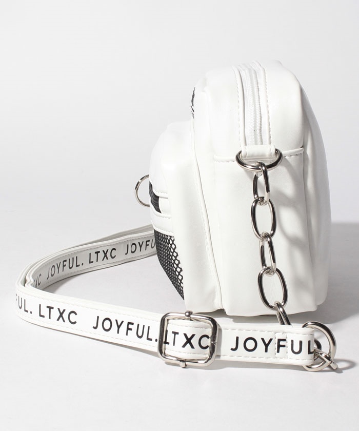 セール 50%OFF】メッシュ合皮チェーンショルダーバッグ