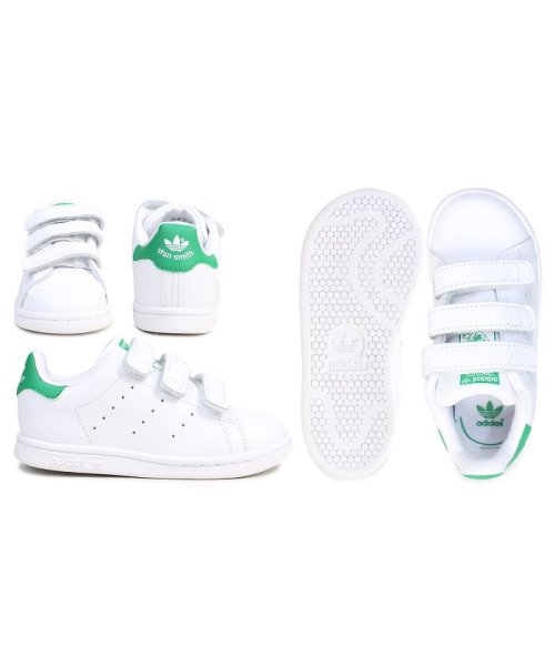 アディダス オリジナルス Adidas Originals スタンスミス ベルクロ スニーカー キッズ ベビー Stan Smith Cf I ホワイト 白 B アディダス Adidas D Fashion アディダス オリジナルス Adidas Originals スタンスミス ベルクロ スニーカー キッズ ベビー Stan Smith Cf I ホワイト 白 B アディダス Adidas D Fashion