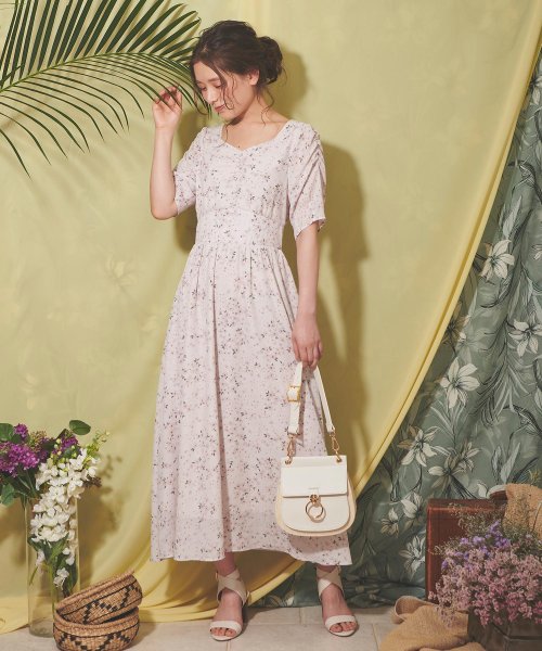 セール 70 Off Ray9月号 美人百花5月号掲載 フラワーロングワンピース ノエラ Noela D Fashion