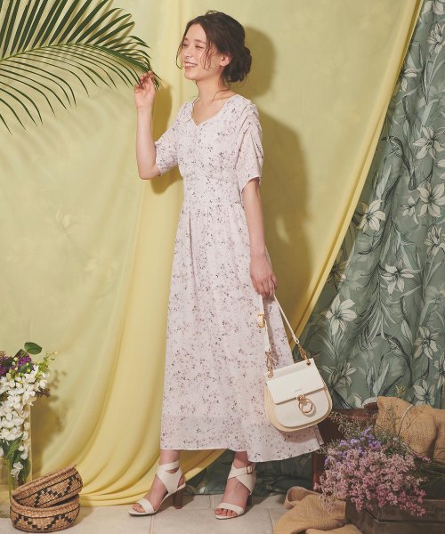 セール 70 Off Ray9月号 美人百花5月号掲載 フラワーロングワンピース ノエラ Noela D Fashion