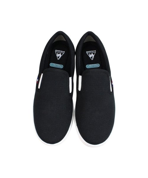 ルコック スポルティフ Le Coq Sportif スニーカー テルナ バウンド スリッポン メンズ レディース Teluna Bound Sp ブラック 黒 ルコックスポルティフ Lecoqsportif D Fashion