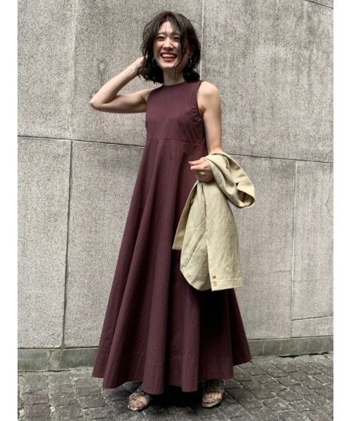 コットンaラインロングワンピース スナイデル Snidel D Fashion